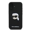 KARL LAGERFELD futerał do IPHONE 16 kompatybilny z MagSafe KLHMP16SSKHPPLK (Sil KL Head Print) czarny